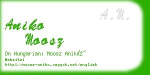 aniko moosz business card